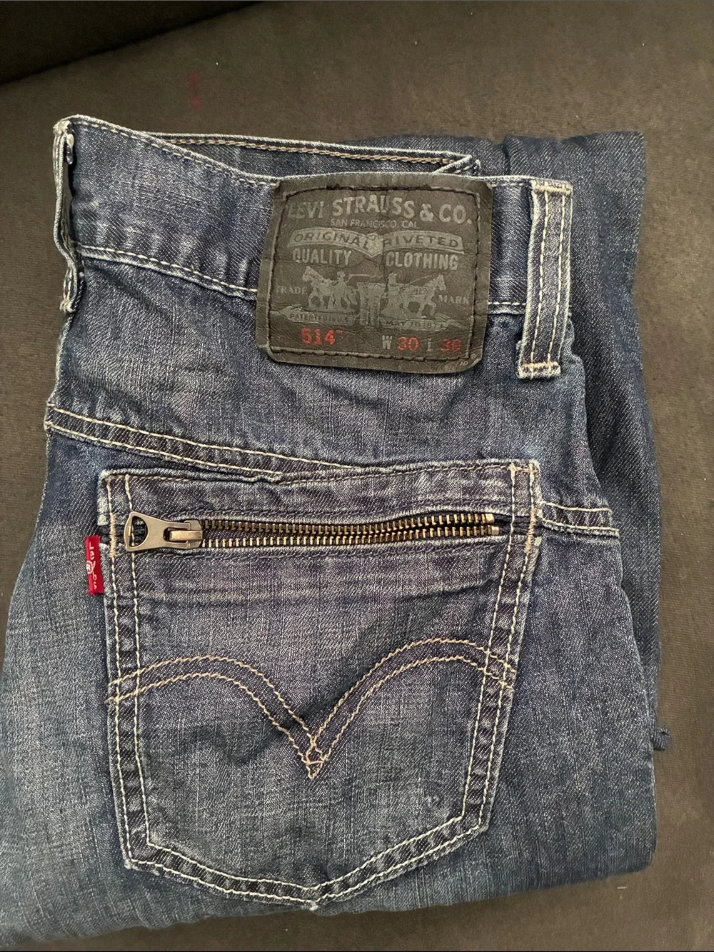 Levi's Slim Straight Faded Blue Jeans